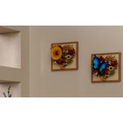 WEILE CREATION 2177 HOA KHÔNG NGỦ IV TRÁI TIM ĐANG NỞ RỘ. bộ đồ chơi xếp lắp ráp ghép mô hình Arts & Crafts ETERNAL FLOWER 781 khối