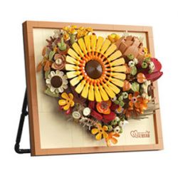 WEILE CREATION 2178 HOA KHÔNG NGỦ IV TRÁI TIM LUÔN NỞ bộ đồ chơi xếp lắp ráp ghép mô hình Arts & Crafts ETERNAL FLOWER 727 khối