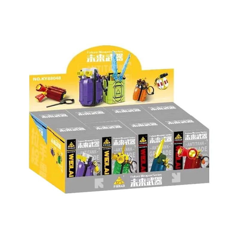 Kazi KY88048 88048 VŨ KHÍ TƯƠNG LAI LỰU ĐẠN 8 LOẠI bộ đồ chơi xếp lắp ráp ghép mô hình Military Army Quân Sự Bộ Đội 875 khối