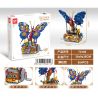 GAOMISI T2100 2100 ĐỘNG VẬT CƠ KHÍ BƯỚM bộ đồ chơi xếp lắp ráp ghép mô hình MECHANICAL BUTTERFLY 624 khối