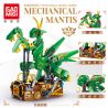 GAOMISI T2099 2099 ĐỘNG VẬT CƠ KHÍ BỌ NGỰA bộ đồ chơi xếp lắp ráp ghép mô hình MECHANICAL MANTIS 643 khối