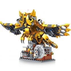 GAOMISI T2102 2102 ĐỘNG VẬT CƠ KHÍ CÚ bộ đồ chơi xếp lắp ráp ghép mô hình MECHANICAL OWL 636 khối