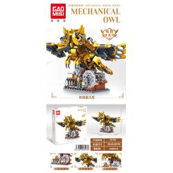GAOMISI T2102 2102 ĐỘNG VẬT CƠ KHÍ CÚ bộ đồ chơi xếp lắp ráp ghép mô hình MECHANICAL OWL 636 khối