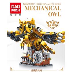 GAOMISI T2102 2102 ĐỘNG VẬT CƠ KHÍ CÚ bộ đồ chơi xếp lắp ráp ghép mô hình MECHANICAL OWL 636 khối