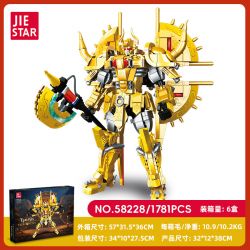 JIESTAR 58228 CHIẾN TRANH GIỮA CÁC VÌ SAO KIM NGƯU MECHA bộ đồ chơi xếp lắp ráp ghép mô hình SAINT SEIYA TAURUS 1781 khối
