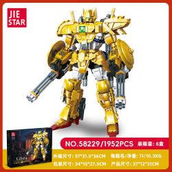 JIESTAR 58229 CHIẾN TRANH GIỮA CÁC VÌ SAO LIBRA MECHA bộ đồ chơi xếp lắp ráp ghép mô hình SAINT SEIYA LIBRA 1952 khối