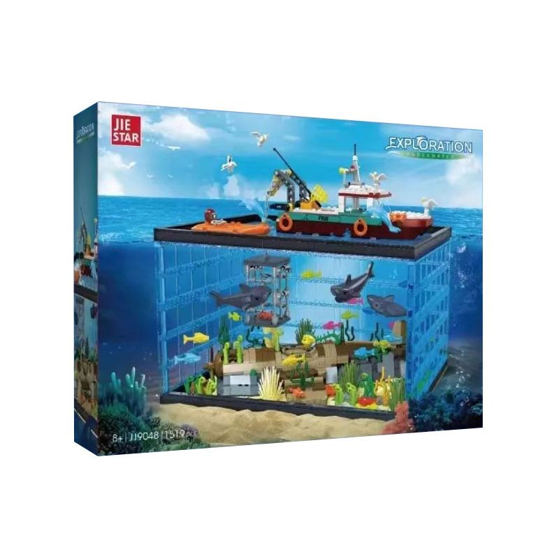 JIESTAR JJ9048 9048 CUỘC PHIÊU LƯU SINH VẬT BIỂN bộ đồ chơi xếp lắp ráp ghép mô hình EXPLORATION UNDERWATER 1519 khối