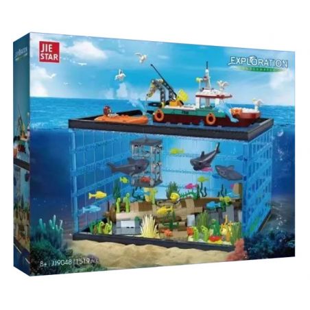 JIESTAR JJ9048 9048 CUỘC PHIÊU LƯU SINH VẬT BIỂN bộ đồ chơi xếp lắp ráp ghép mô hình EXPLORATION UNDERWATER 1519 khối