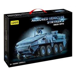 12GO 96006 XE BỌC THÉP STRYKER CỦA MỸ bộ đồ chơi xếp lắp ráp ghép mô hình Military Army ARMORED VEHICLES STRYKER X Quân Sự Bộ Đội 2005 khối