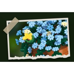 JIESTAR JJ9131 9131 CHẬU CÂY BÔNG TUYẾT XANH bộ đồ chơi xếp lắp ráp ghép mô hình Creator CERATOSTIGMA PLUMBAGINOIDES Sáng Tạo 365 khối