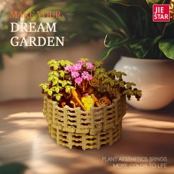 JIESTAR JJ9109 9109 CHẬU HOA CÚC NGÀN bộ đồ chơi xếp lắp ráp ghép mô hình Creator CHRYSANTHEMUM MOLIFOLIUM Sáng Tạo 353 khối