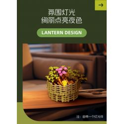 JIESTAR JJ9109 9109 CHẬU HOA CÚC NGÀN bộ đồ chơi xếp lắp ráp ghép mô hình Creator CHRYSANTHEMUM MOLIFOLIUM Sáng Tạo 353 khối