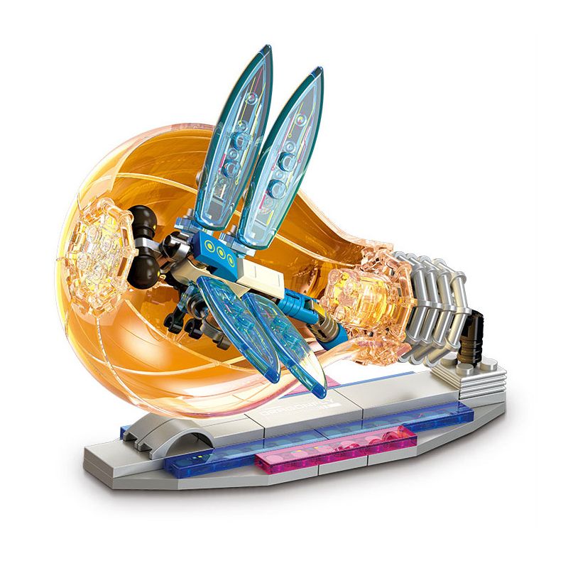 JIESTAR JJ9102 9102 CÔN TRÙNG ĐIỆN TỬ CHUỒN bộ đồ chơi xếp lắp ráp ghép mô hình CYBERPUNK INSECT DRAGONFLY