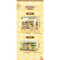 TOP TOY TC2057 2057 CỬA HÀNG TRÁNG MIỆNG BƠ GẤU bộ đồ chơi xếp lắp ráp ghép mô hình BUTTERBEAR DESSERT SHOP 460 khối