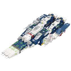 JIESTAR 58144 CHIẾN TRANH GIỮA CÁC VÌ SAO MACROSS SDF-1 bộ đồ chơi xếp lắp ráp ghép mô hình Movie & Game SDF-1 MACROSS Phim Và Trò Chơi 4682 khối