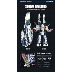 JIESTAR 58144 CHIẾN TRANH GIỮA CÁC VÌ SAO MACROSS SDF-1 bộ đồ chơi xếp lắp ráp ghép mô hình Movie & Game SDF-1 MACROSS Phim Và Trò Chơi 4682 khối