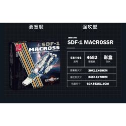 JIESTAR 58144 CHIẾN TRANH GIỮA CÁC VÌ SAO MACROSS SDF-1 bộ đồ chơi xếp lắp ráp ghép mô hình Movie & Game SDF-1 MACROSS Phim Và Trò Chơi 4682 khối