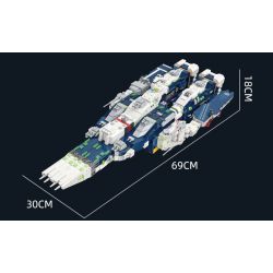 JIESTAR 58144 CHIẾN TRANH GIỮA CÁC VÌ SAO MACROSS SDF-1 bộ đồ chơi xếp lắp ráp ghép mô hình Movie & Game SDF-1 MACROSS Phim Và Trò Chơi 4682 khối