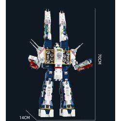JIESTAR 58144 CHIẾN TRANH GIỮA CÁC VÌ SAO MACROSS SDF-1 bộ đồ chơi xếp lắp ráp ghép mô hình Movie & Game SDF-1 MACROSS Phim Và Trò Chơi 4682 khối