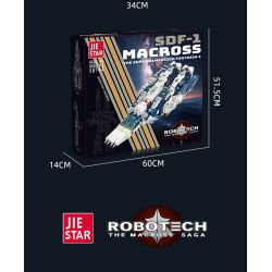 JIESTAR 58144 CHIẾN TRANH GIỮA CÁC VÌ SAO MACROSS SDF-1 bộ đồ chơi xếp lắp ráp ghép mô hình Movie & Game SDF-1 MACROSS Phim Và Trò Chơi 4682 khối