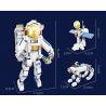 JIESTAR 58271 ĐỒ TRANG TRÍ THEO CHỦ ĐỀ KHÔNG GIAN 3 TRONG 1 CỦA PHI HÀNH bộ đồ chơi xếp lắp ráp ghép mô hình Creator ASTRONAUT Sáng Tạo 621 khối