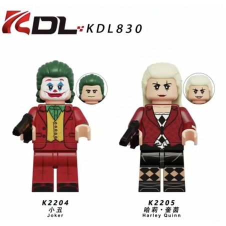 KDL 830 K2204 2204 K2205 2205 JOKER 2 DOUBLE DELUSION NHÂN VẬT NHỎ bộ đồ chơi xếp lắp ráp ghép mô hình Super Heroes JOKER FOLIE À DEUX Siêu Nhân Anh Hùng