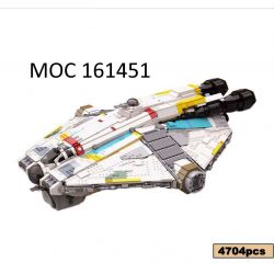 SUPER 18K K110 non  TÀU VŨ TRỤ BÓNG MA KHÁNG CHIẾN bộ đồ chơi xếp lắp ráp ghép mô hình Star Wars GHOST VCX-100 LIGHT FREIGHTER Chiến Tranh Giữa Các Vì Sao 4577 khối