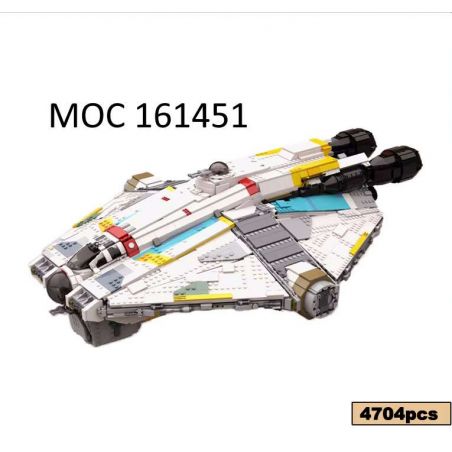SUPER 18K K110 non  TÀU VŨ TRỤ BÓNG MA KHÁNG CHIẾN bộ đồ chơi xếp lắp ráp ghép mô hình Star Wars GHOST VCX-100 LIGHT FREIGHTER Chiến Tranh Giữa Các Vì Sao 4577 khối