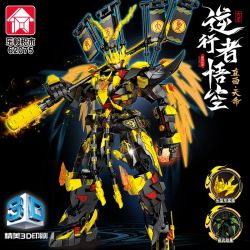 LE YI 62075 TÔN NGỘ KHÔNG PHẢN NGHỊCH ĐỐI MẶT VỚI VẬN MỆNH bộ đồ chơi xếp lắp ráp ghép mô hình 1128 khối