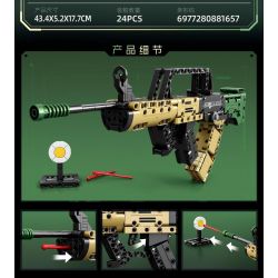 MINGDI LEIBAO K2117 2117 SÚNG TRƯỜNG KIỂU 95 bộ đồ chơi xếp lắp ráp ghép mô hình Technic FIREARMS Kỹ Thuật Công Nghệ Cao Mô Hình Phương Tiện 442 khối