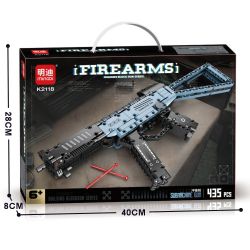 MINGDI LEIBAO K2118 2118 SÚNG TIỂU LIÊN bộ đồ chơi xếp lắp ráp ghép mô hình Technic FIREARMS Kỹ Thuật Công Nghệ Cao Mô Hình Phương Tiện 435 khối