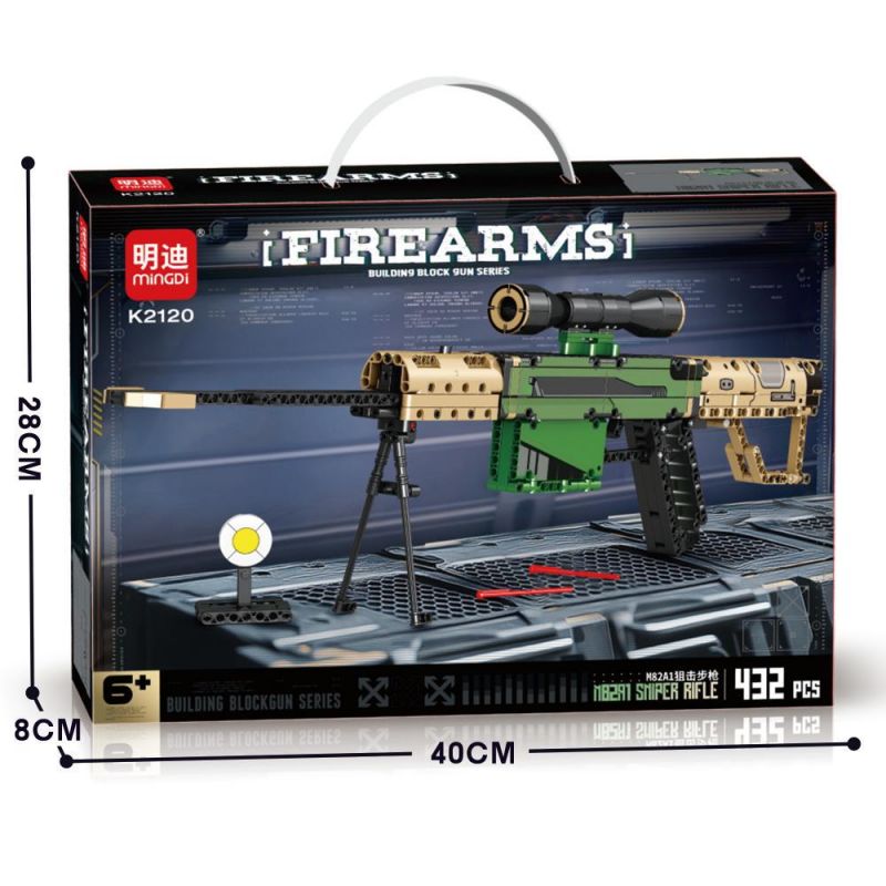 MINGDI LEIBAO K2120 2120 SÚNG BẮN TỈA M82A1 bộ đồ chơi xếp lắp ráp ghép mô hình Technic FIREARMS Kỹ Thuật Công Nghệ Cao Mô Hình Phương Tiện 432 khối