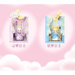 WEKKI 519005 CÔNG CHÚA MỘNG MƠ CUỐN SÁCH TUYỆT VỜI VỀ NÀNG TRONG bộ đồ chơi xếp lắp ráp ghép mô hình Girl Con Gái