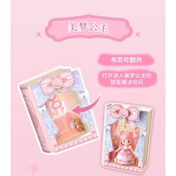 WEKKI 519005 CÔNG CHÚA MỘNG MƠ CUỐN SÁCH TUYỆT VỜI VỀ NÀNG TRONG bộ đồ chơi xếp lắp ráp ghép mô hình Girl Con Gái