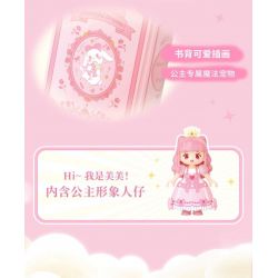 WEKKI 519005 CÔNG CHÚA MỘNG MƠ CUỐN SÁCH TUYỆT VỜI VỀ NÀNG TRONG bộ đồ chơi xếp lắp ráp ghép mô hình Girl Con Gái