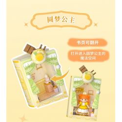 WEKKI 519006 CÔNG CHÚA TRONG MƠ CUỐN SÁCH TUYỆT VỜI VỀ NHỮNG NÀNG bộ đồ chơi xếp lắp ráp ghép mô hình Girl Con Gái