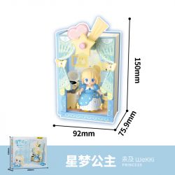 WEKKI 519007 CÔNG CHÚA TRONG MƠ CUỐN SÁCH TUYỆT VỜI CỦA STAR DREAM PRINCESS bộ đồ chơi xếp lắp ráp ghép mô hình Girl Con Gái