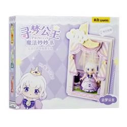 WEKKI 519008 CÔNG CHÚA MỘNG MƠ CUỐN SÁCH TUYỆT VỜI CỦA YUNMENG bộ đồ chơi xếp lắp ráp ghép mô hình Girl Con Gái
