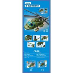 SEMBO 202266 QUỐC GIA HÙNG MẠNH TRỰC THĂNG ĐA NĂNG ZHI-8L bộ đồ chơi xếp lắp ráp ghép mô hình Military Army Quân Sự Bộ Đội 605 khối