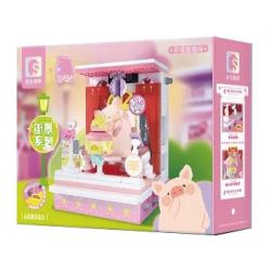 SEMBO 608083 CẢNH PHỐ LỢN ĐÓNG HỘP LULU PHÒNG PHÁT SÓNG TRỰC TIẾP CỦA NGƯỜI NỔI TIẾNG bộ đồ chơi xếp lắp ráp ghép mô hình Military Army Quân Sự Bộ Đội 267 khối