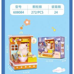 SEMBO 608085 CẢNH ĐƯỜNG PHỐ LỢN ĐÓNG HỘP LULU CĂN BẾP MA THUẬT bộ đồ chơi xếp lắp ráp ghép mô hình Military Army Quân Sự Bộ Đội 260 khối