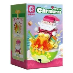 SEMBO 605038 GIÁNG SINH GIAO QUÀ bộ đồ chơi xếp lắp ráp ghép mô hình Creator Sáng Tạo