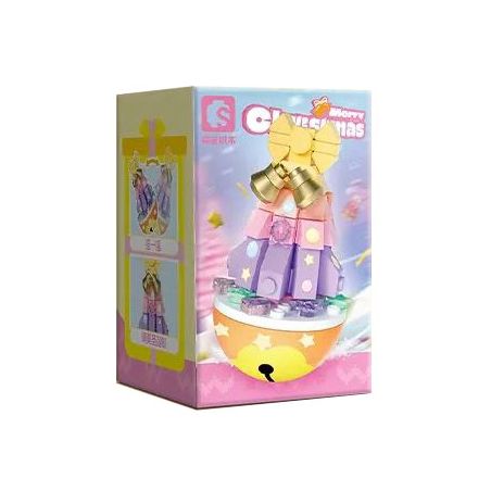 SEMBO 605039 GIÁNG SINH LẮC ĐIỀU ƯỚC NGÔI SAO bộ đồ chơi xếp lắp ráp ghép mô hình Creator Sáng Tạo