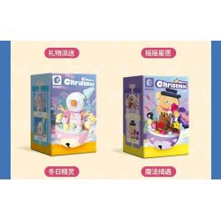 SEMBO 605040 GIÁNG SINH YÊU TINH MÙA ĐÔNG bộ đồ chơi xếp lắp ráp ghép mô hình Creator Sáng Tạo