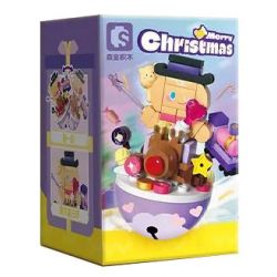 SEMBO 605041 GIÁNG SINH CUỘC GẶP GỠ KỲ DIỆU bộ đồ chơi xếp lắp ráp ghép mô hình Creator Sáng Tạo