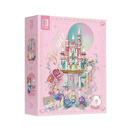 SEMBO 611108 CỬA HÀNG HOA GIẤC MƠ CỦA NHỮNG KHUÔN MẶT bộ đồ chơi xếp lắp ráp ghép mô hình Arts & Crafts 1936 khối