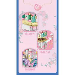 SEMBO 611108 CỬA HÀNG HOA GIẤC MƠ CỦA NHỮNG KHUÔN MẶT bộ đồ chơi xếp lắp ráp ghép mô hình Arts & Crafts 1936 khối