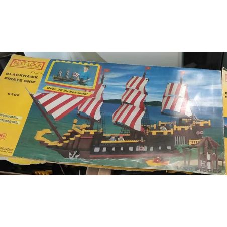 BEST-LOCK 6206 TÀU CƯỚP BIỂN bộ đồ chơi xếp lắp ráp ghép mô hình Creator Sáng Tạo 1200 khối