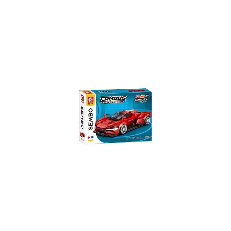SEMBO 714563 XE NỔI TIẾNG JIJI 714563 bộ đồ chơi xếp lắp ráp ghép mô hình Speed Champions Racing Cars Đua Xe Công Thức 336 khối