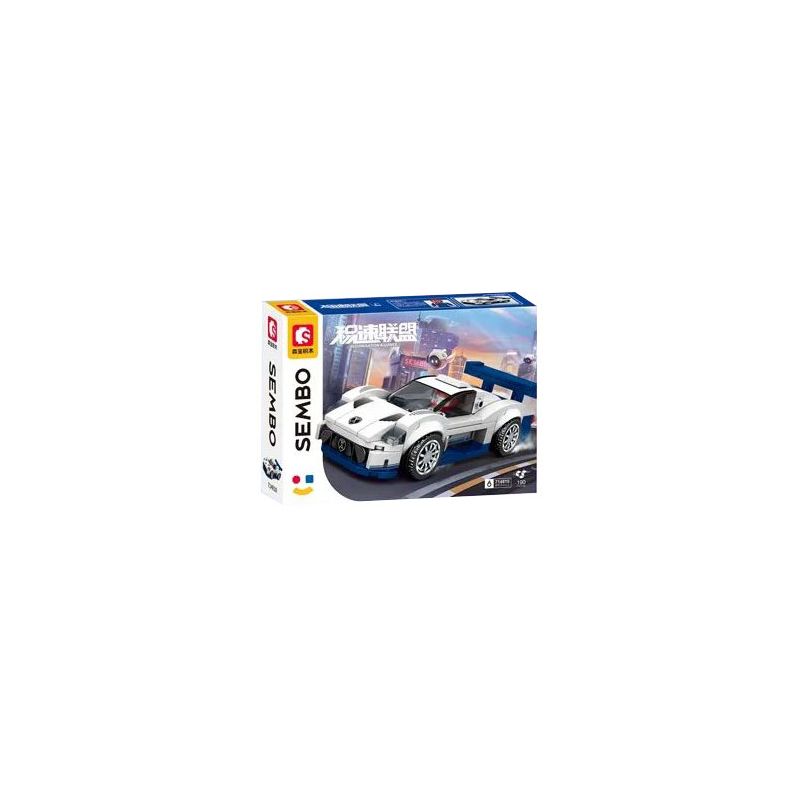 SEMBO 714810 LIÊN MINH JISU 714810 bộ đồ chơi xếp lắp ráp ghép mô hình Speed Champions Racing Cars Đua Xe Công Thức 190 khối